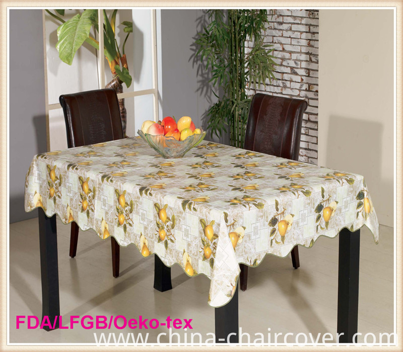 PVC Printed Tablecloth with Nonwoven Backing